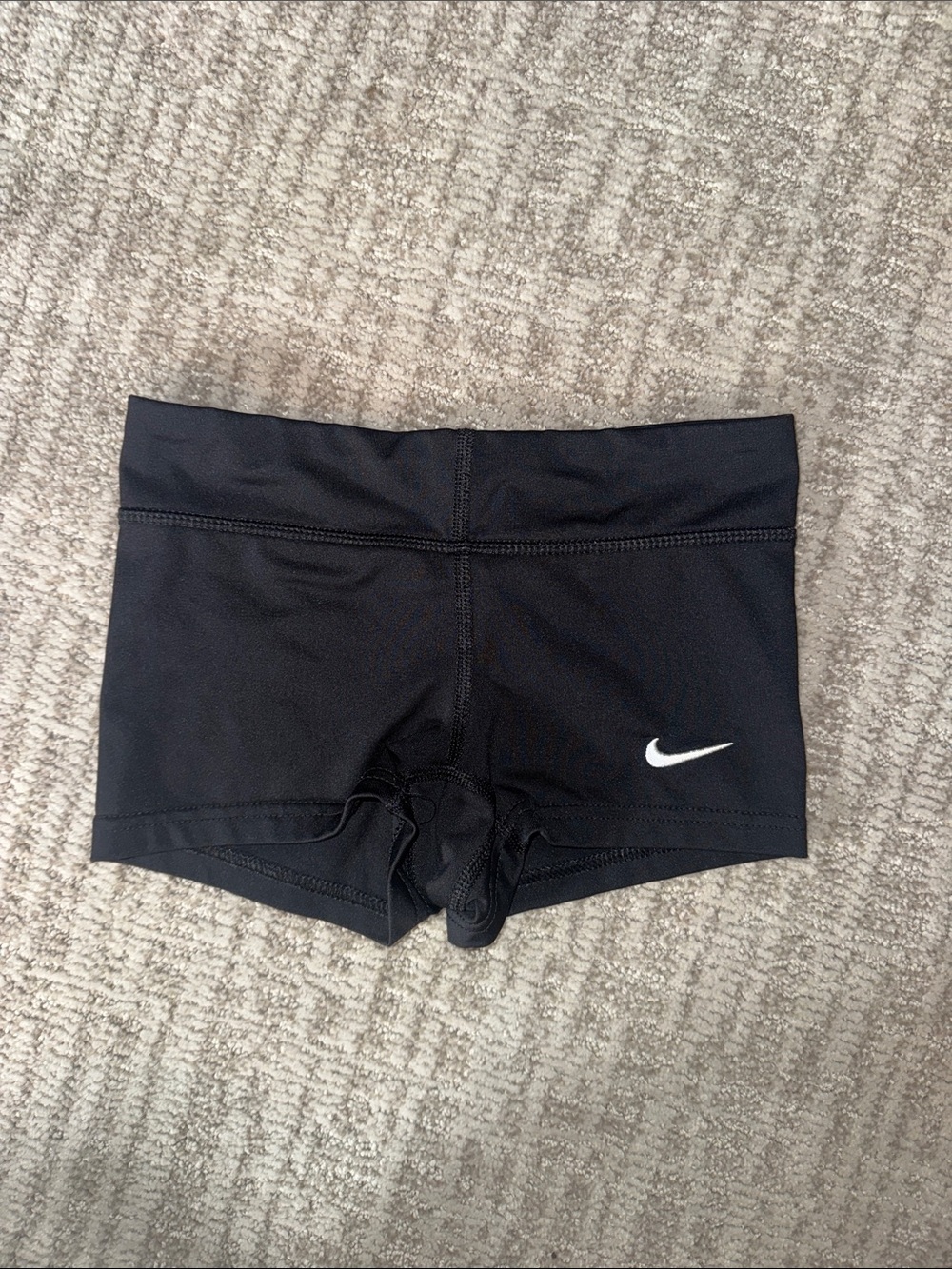 Nike athletic shorts girls small black youth cheer soccer volleyball sports